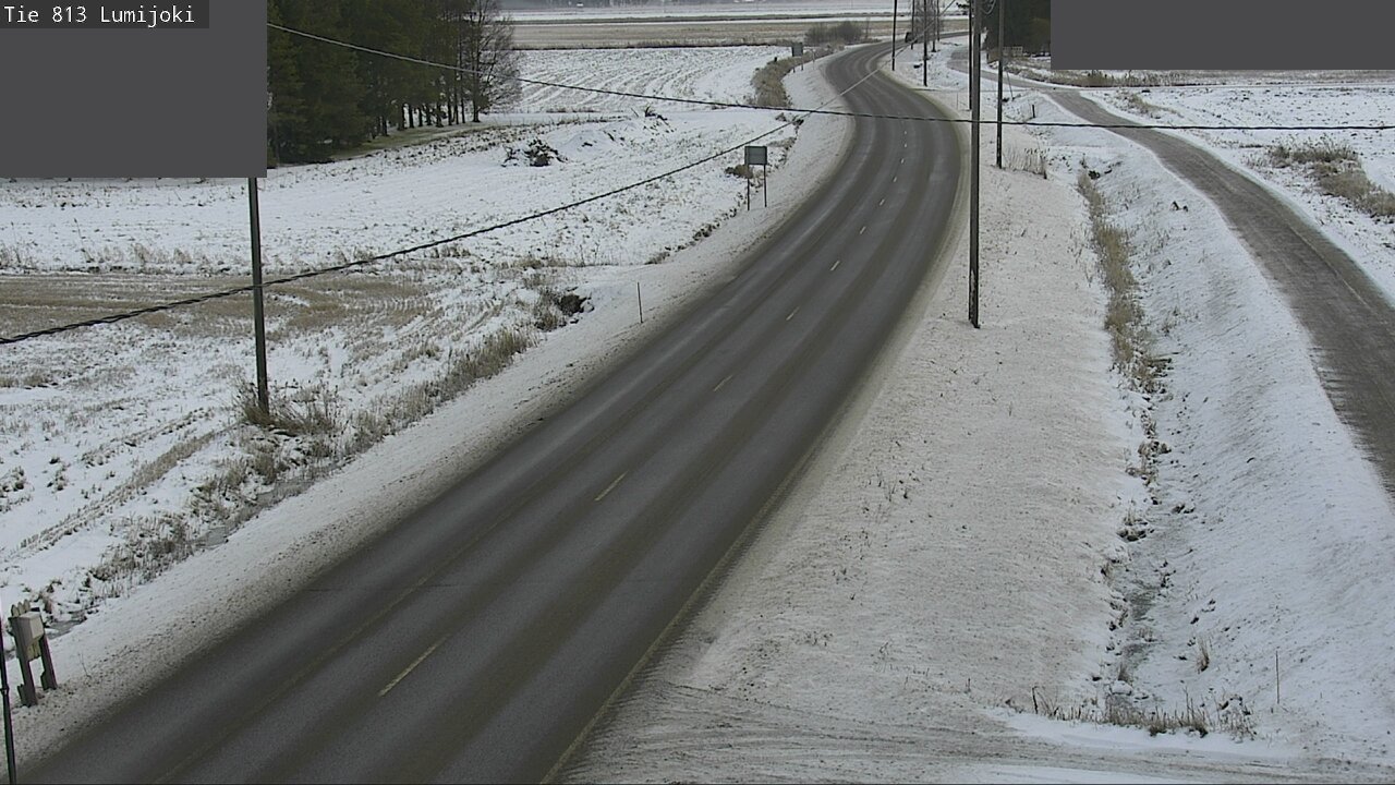 Weather Camera Image Väg 813 Lumijoki, Lumijoki, Pohjois-Pohjanmaa