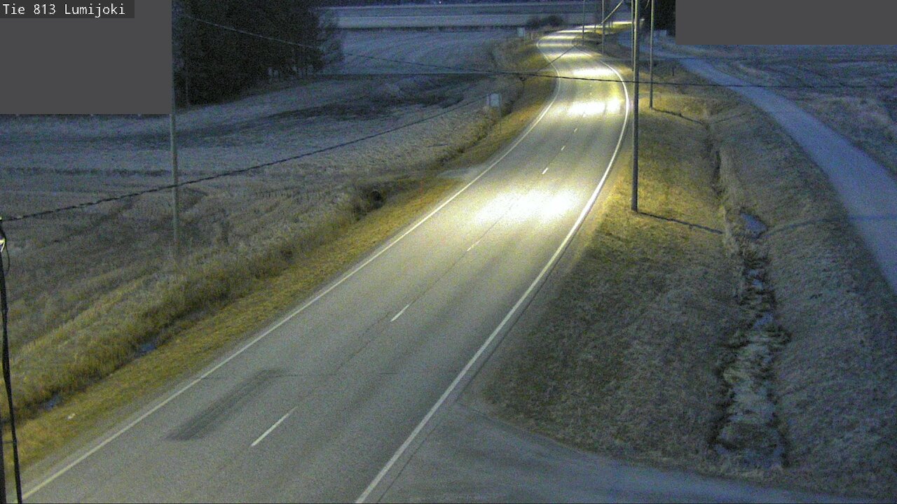 Weather Camera Image Road 813 Lumijoki, Lumijoki, Pohjois-Pohjanmaa