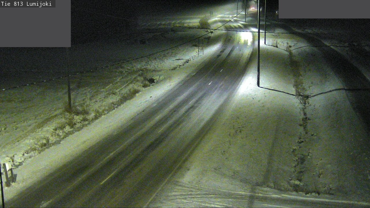 Weather Camera Image Väg 813 Lumijoki, Lumijoki, Pohjois-Pohjanmaa