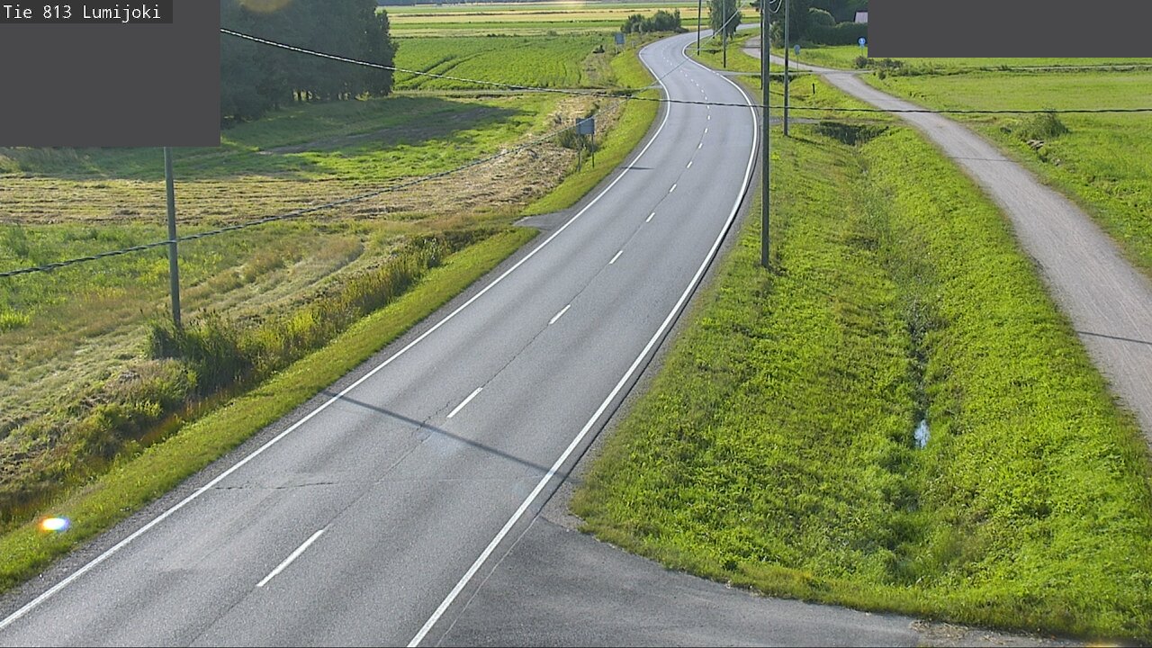 Weather Camera Image Road 813 Lumijoki, Lumijoki, Pohjois-Pohjanmaa