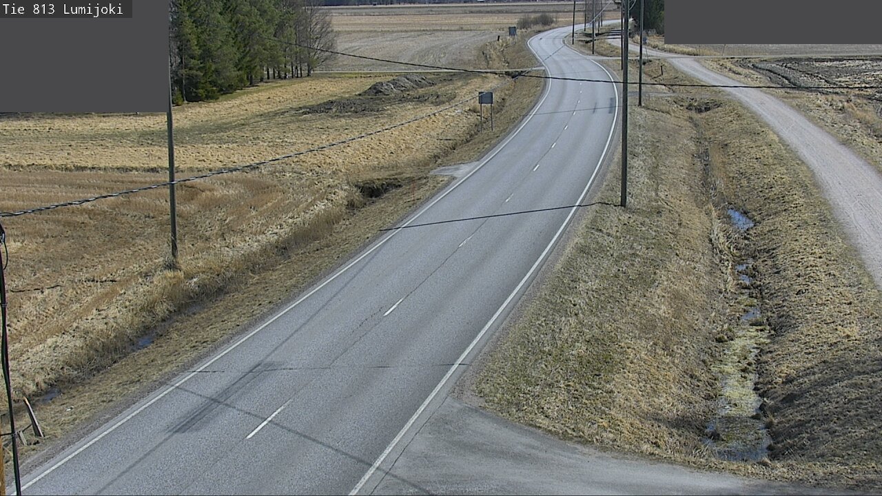Weather Camera Image Road 813 Lumijoki, Lumijoki, Pohjois-Pohjanmaa
