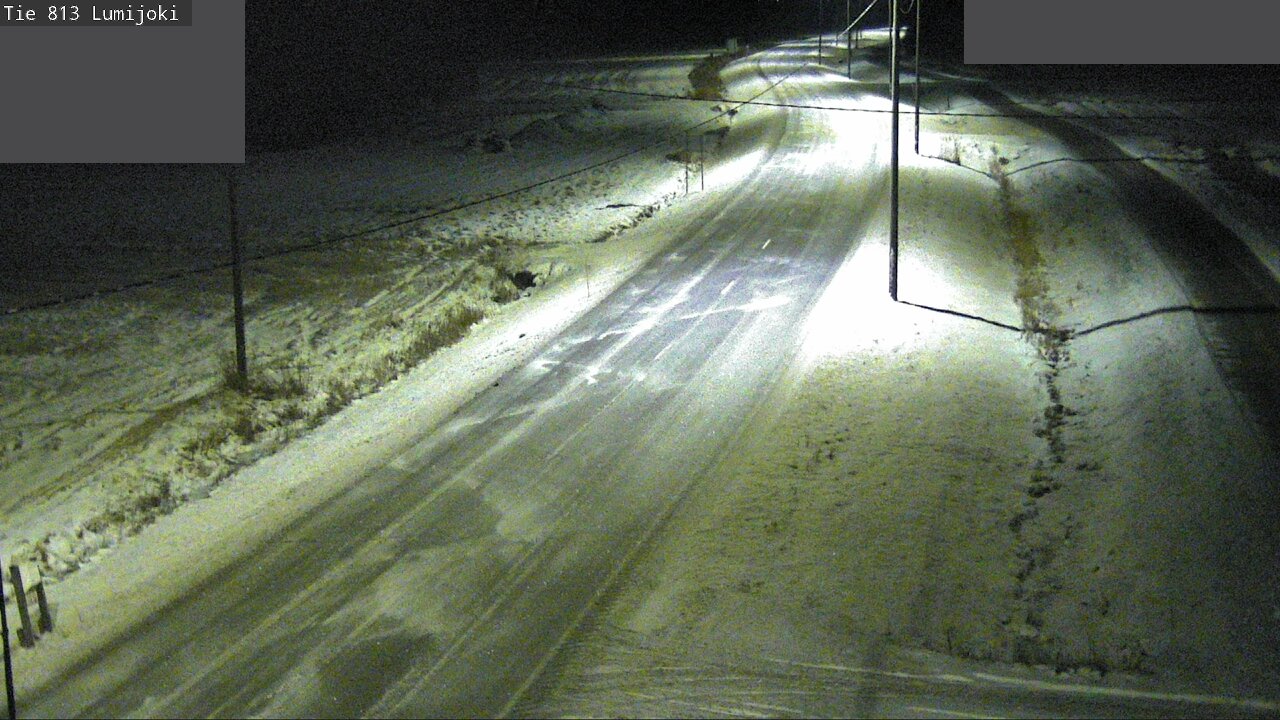 Weather Camera Image Väg 813 Lumijoki, Lumijoki, Pohjois-Pohjanmaa