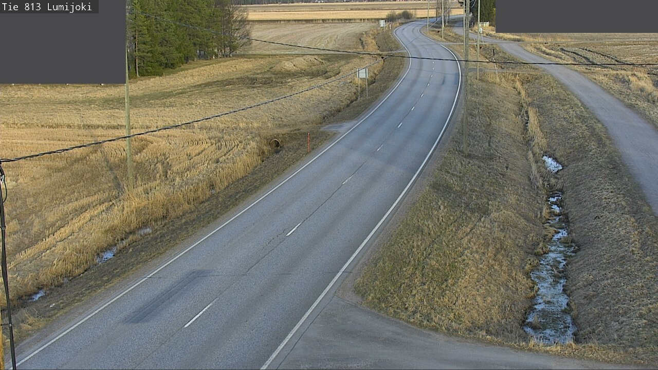 Weather Camera Image Road 813 Lumijoki, Lumijoki, Pohjois-Pohjanmaa