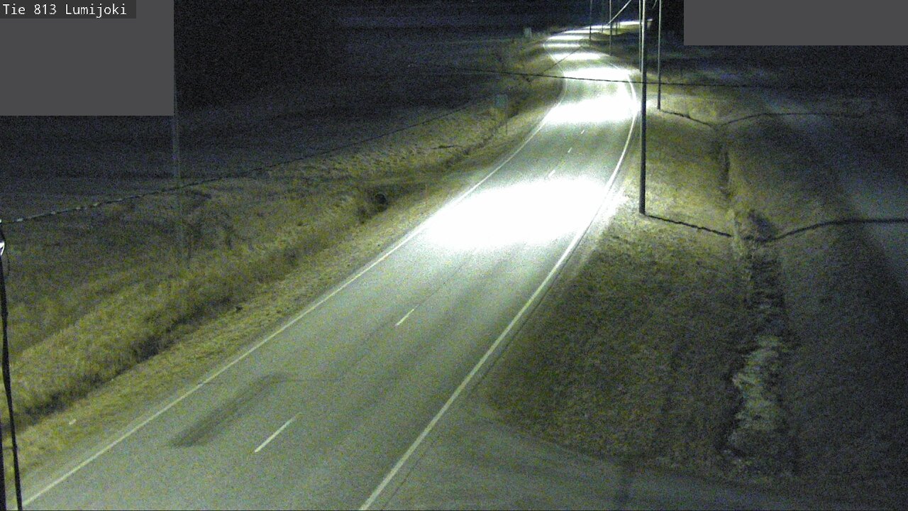 Weather Camera Image Road 813 Lumijoki, Lumijoki, Pohjois-Pohjanmaa