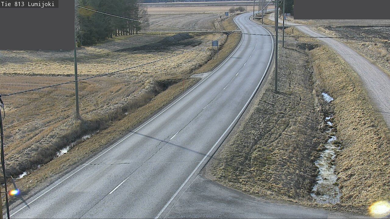 Weather Camera Image Road 813 Lumijoki, Lumijoki, Pohjois-Pohjanmaa