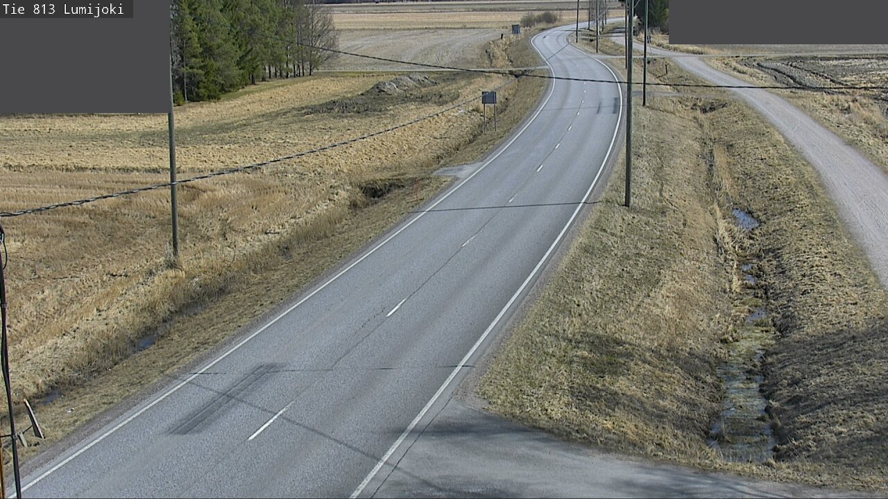 Weather Camera Image Road 813 Lumijoki, Lumijoki, Pohjois-Pohjanmaa