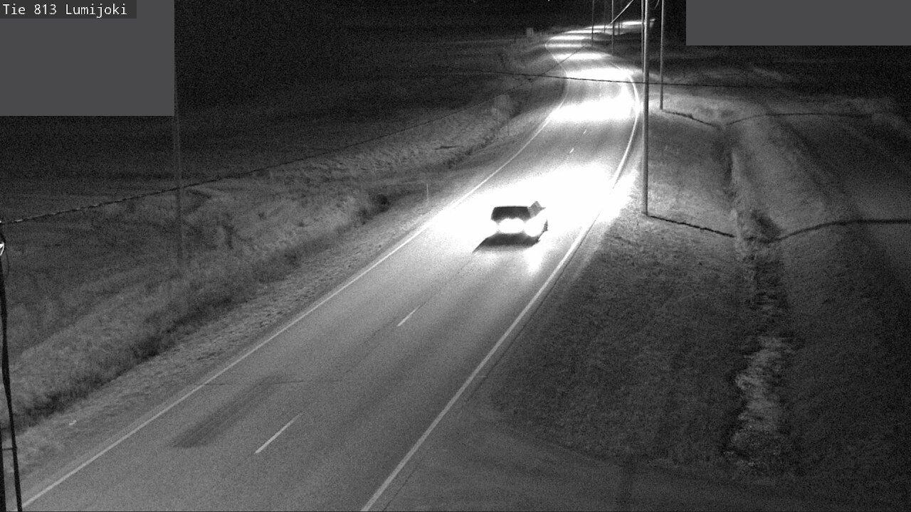 Weather Camera Image Road 813 Lumijoki, Lumijoki, Pohjois-Pohjanmaa