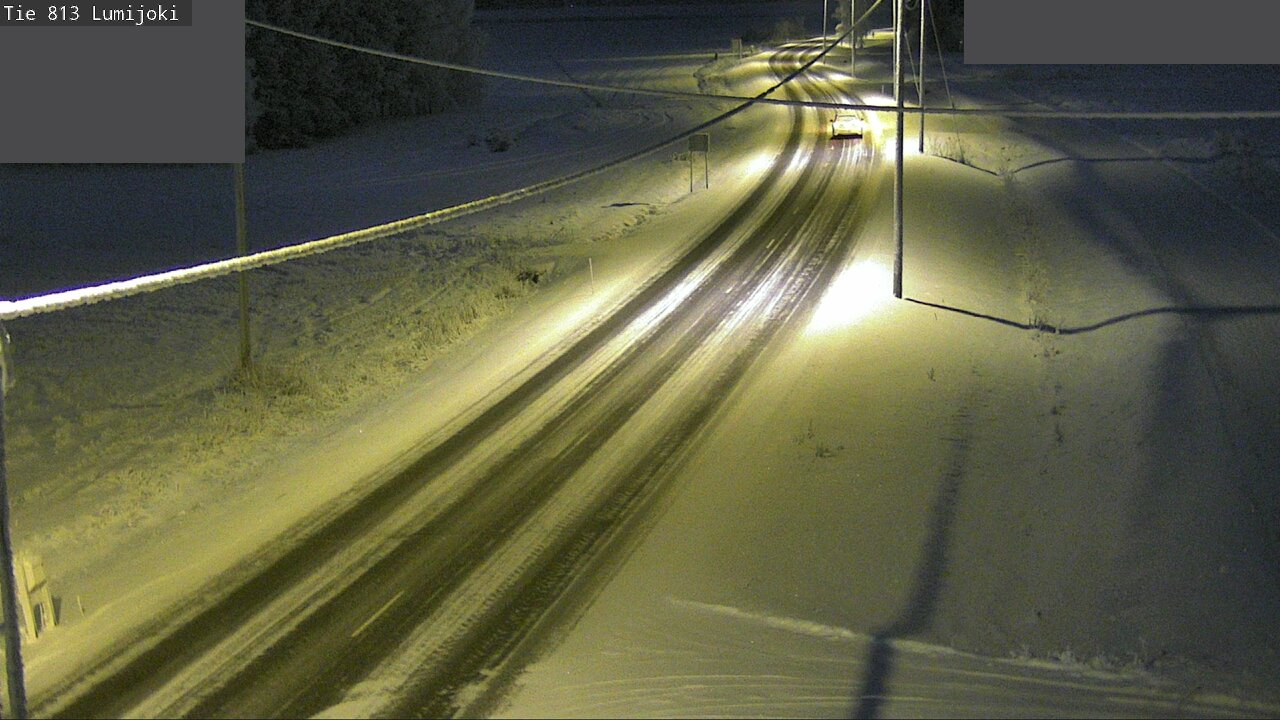 Weather Camera Image Road 813 Lumijoki, Lumijoki, Pohjois-Pohjanmaa