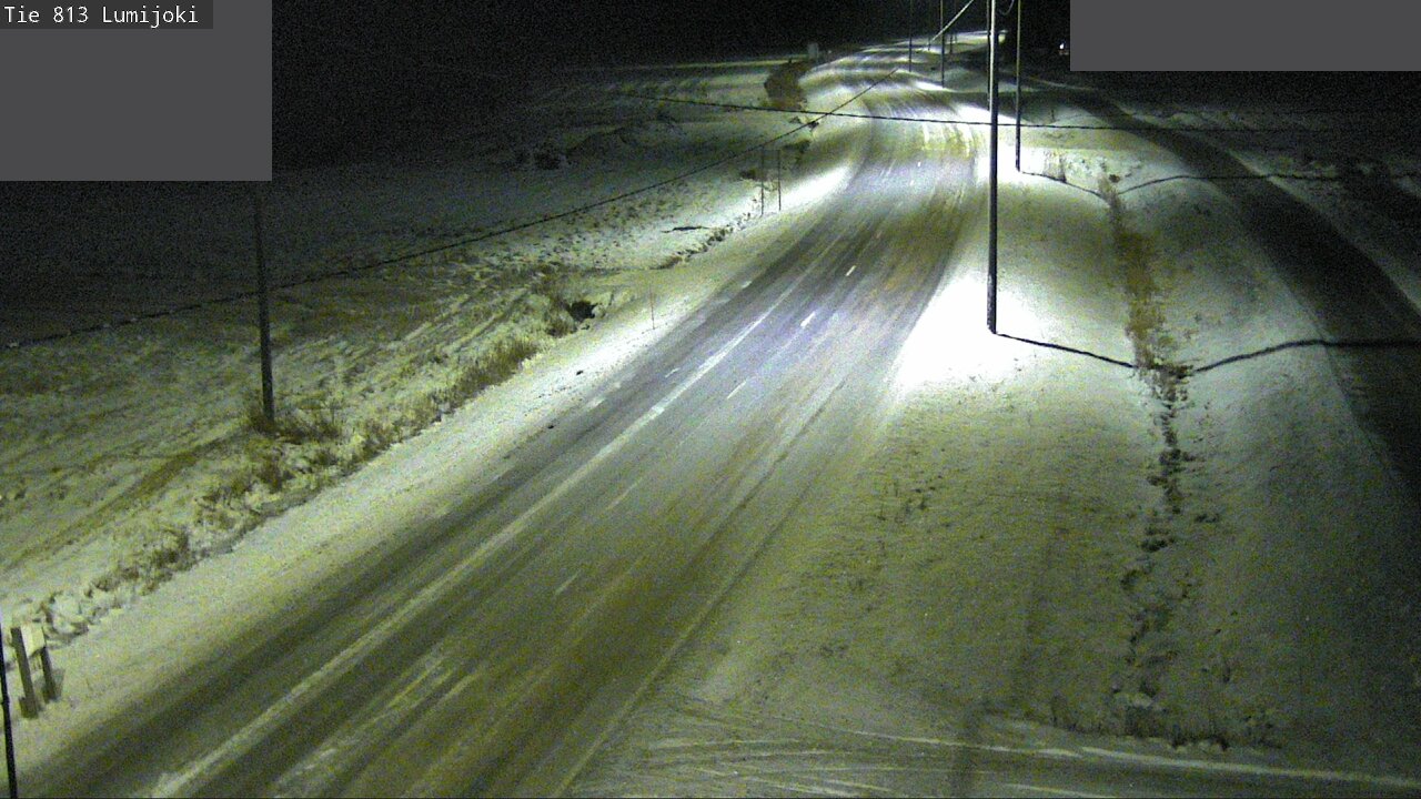 Weather Camera Image Väg 813 Lumijoki, Lumijoki, Pohjois-Pohjanmaa