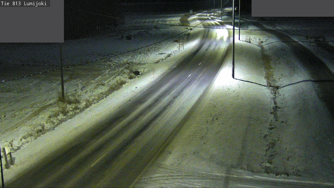 Weather Camera Image Väg 813 Lumijoki, Lumijoki, Pohjois-Pohjanmaa