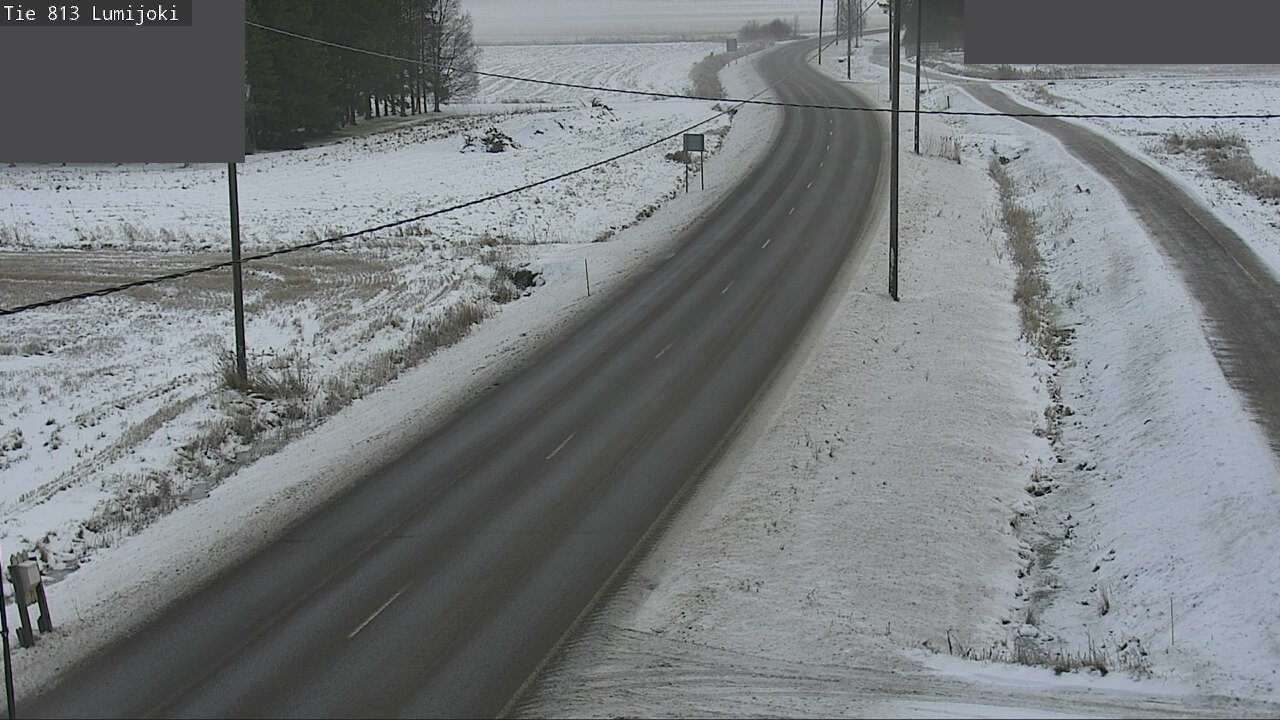 Weather Camera Image Väg 813 Lumijoki, Lumijoki, Pohjois-Pohjanmaa