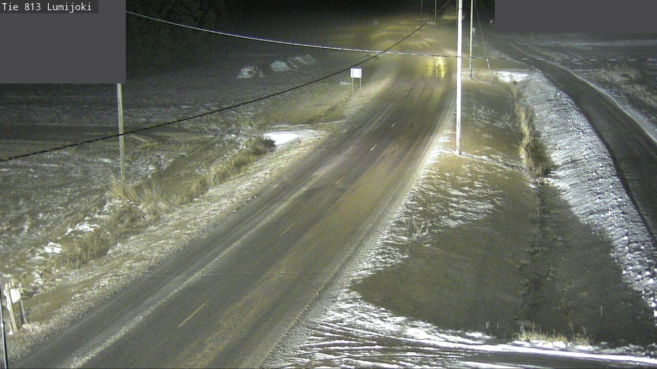 Weather Camera Image Väg 813 Lumijoki, Lumijoki, Pohjois-Pohjanmaa