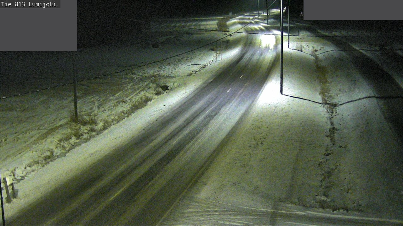 Weather Camera Image Väg 813 Lumijoki, Lumijoki, Pohjois-Pohjanmaa