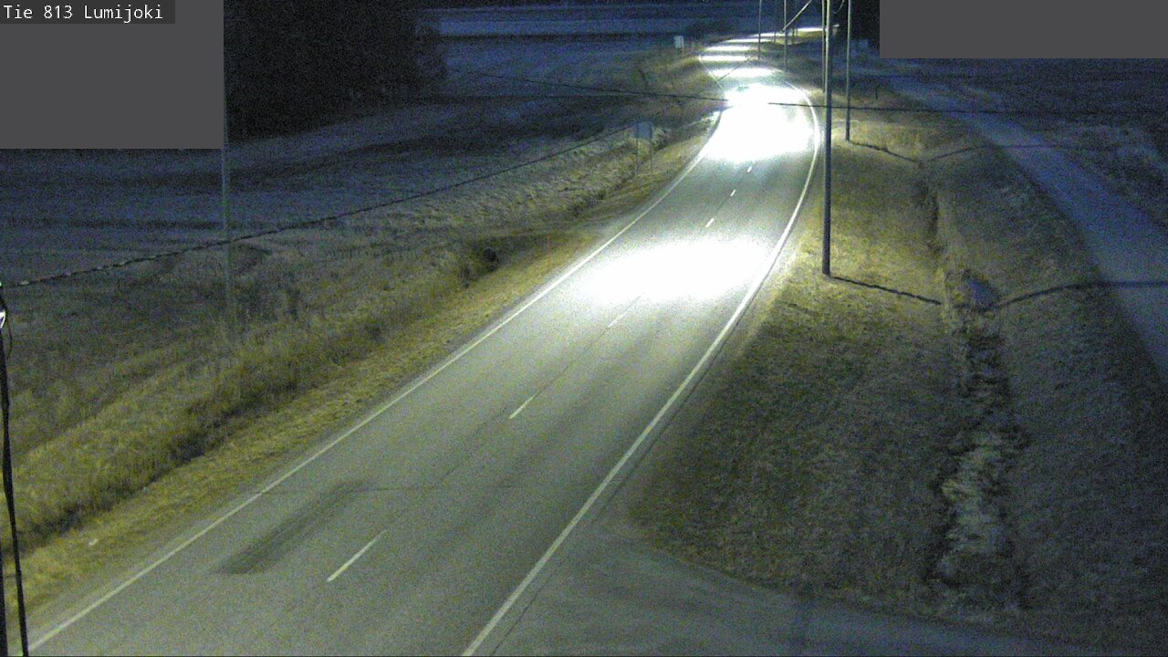 Weather Camera Image Road 813 Lumijoki, Lumijoki, Pohjois-Pohjanmaa