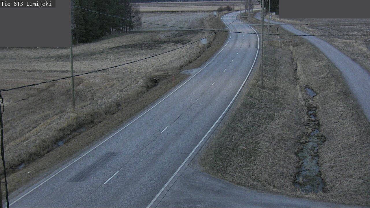 Weather Camera Image Road 813 Lumijoki, Lumijoki, Pohjois-Pohjanmaa