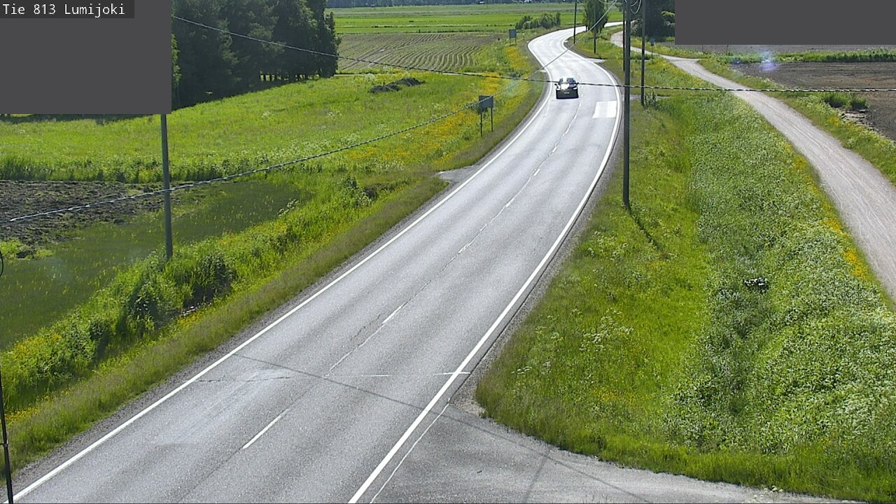 Weather Camera Image Väg 813 Lumijoki, Lumijoki, Pohjois-Pohjanmaa