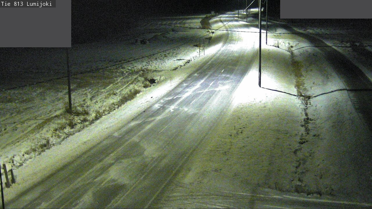 Weather Camera Image Väg 813 Lumijoki, Lumijoki, Pohjois-Pohjanmaa