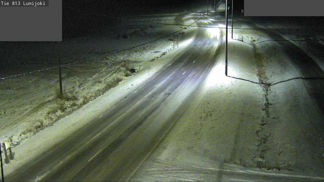 Weather Camera Image Väg 813 Lumijoki, Lumijoki, Pohjois-Pohjanmaa