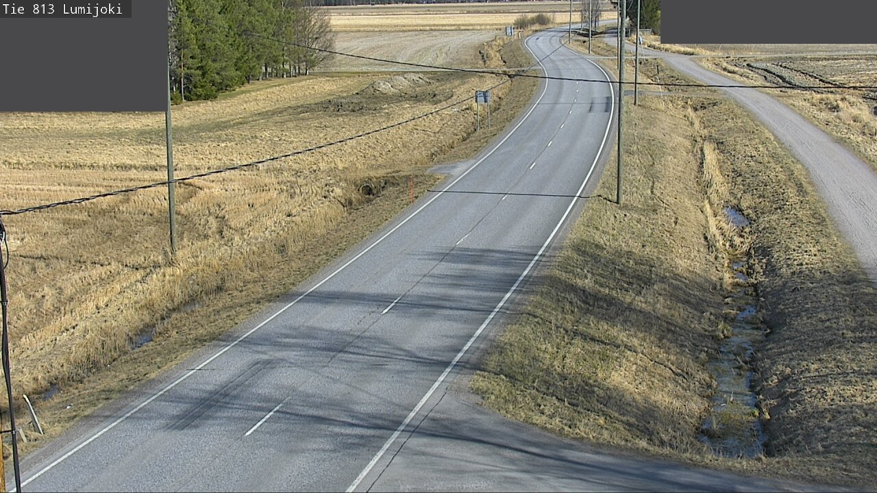 Weather Camera Image Road 813 Lumijoki, Lumijoki, Pohjois-Pohjanmaa
