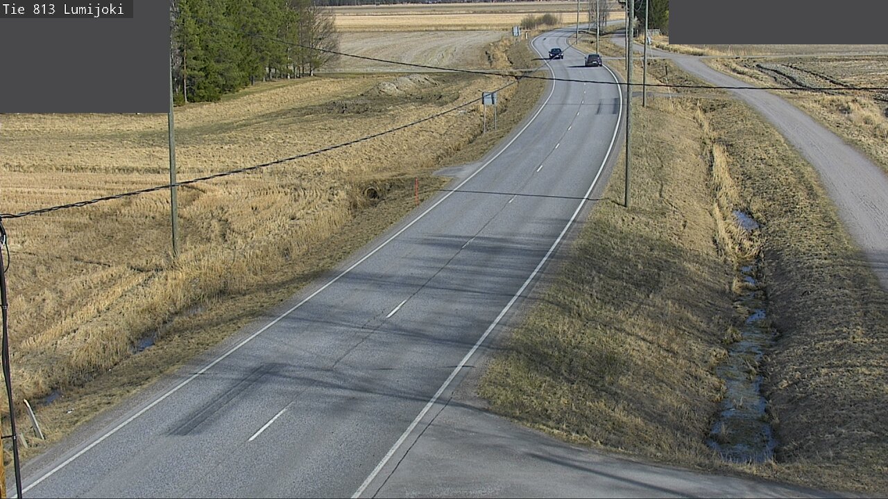 Weather Camera Image Road 813 Lumijoki, Lumijoki, Pohjois-Pohjanmaa