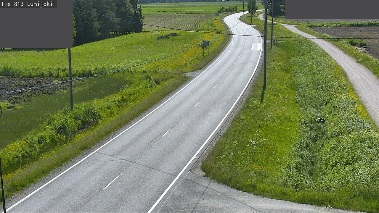 Weather Camera Image Väg 813 Lumijoki, Lumijoki, Pohjois-Pohjanmaa