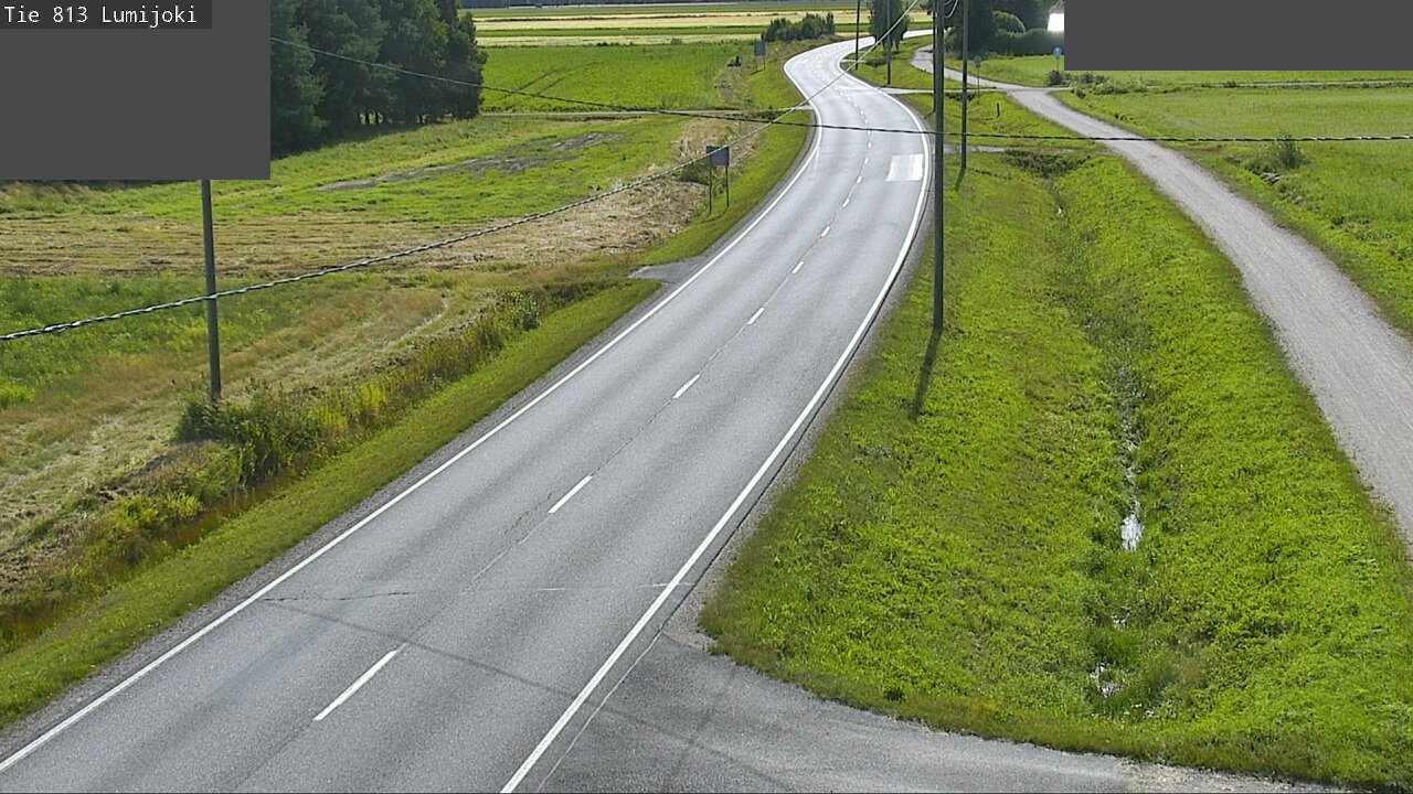 Weather Camera Image Road 813 Lumijoki, Lumijoki, Pohjois-Pohjanmaa