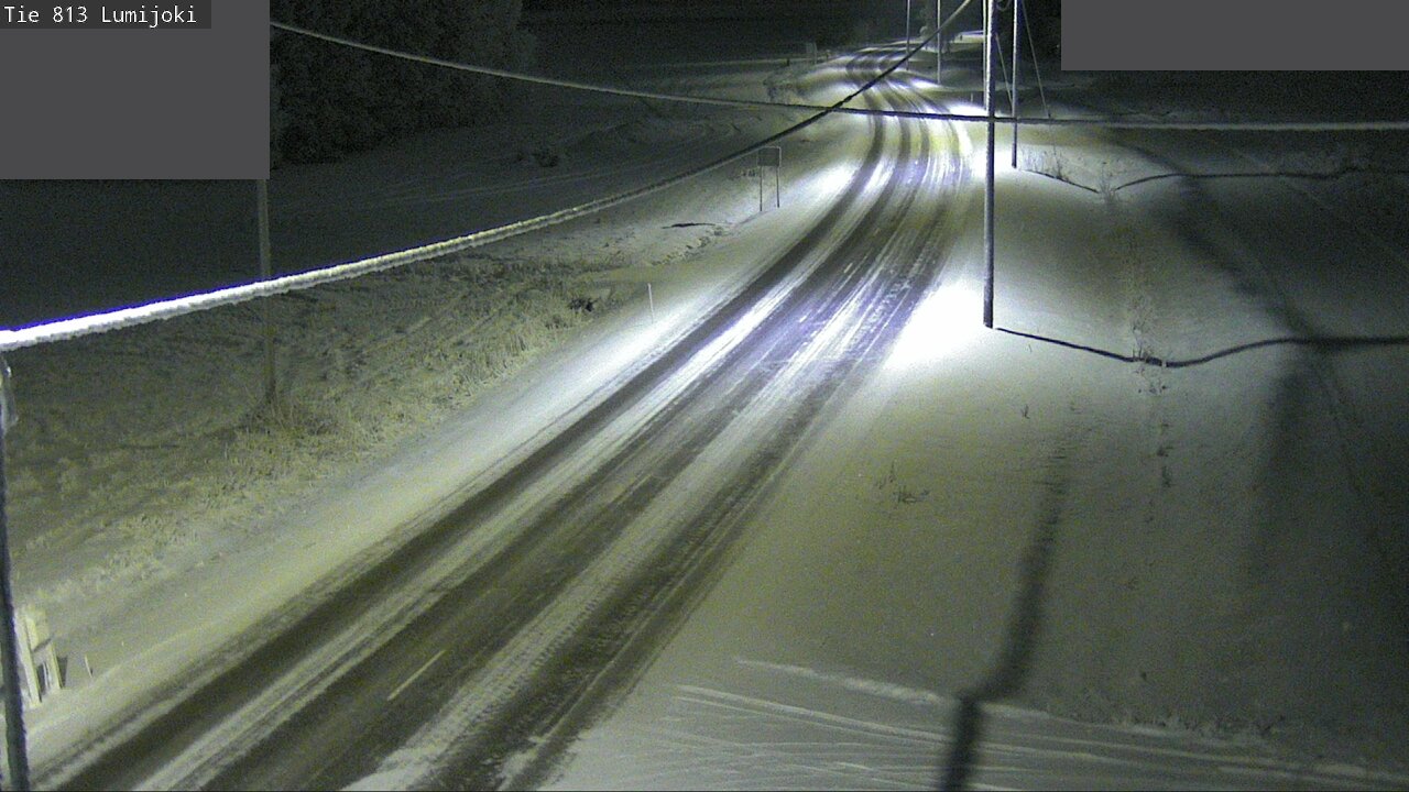 Weather Camera Image Road 813 Lumijoki, Lumijoki, Pohjois-Pohjanmaa