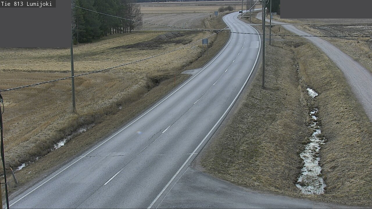Weather Camera Image Road 813 Lumijoki, Lumijoki, Pohjois-Pohjanmaa