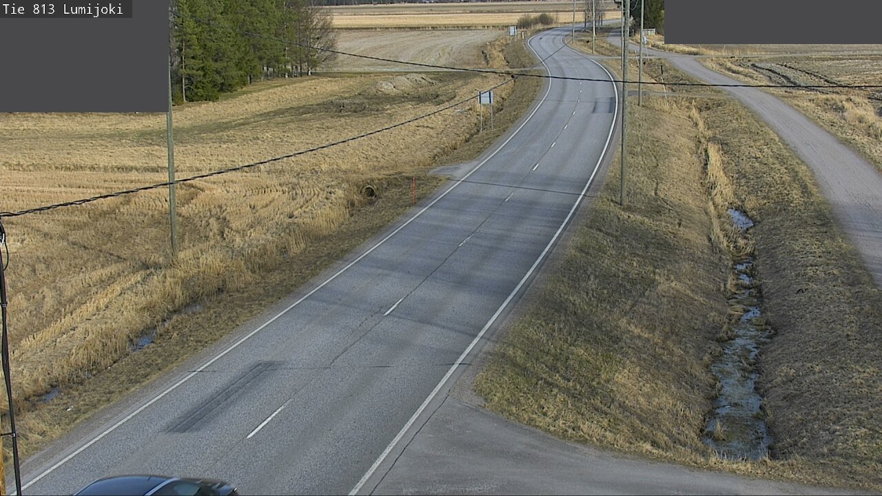 Weather Camera Image Road 813 Lumijoki, Lumijoki, Pohjois-Pohjanmaa