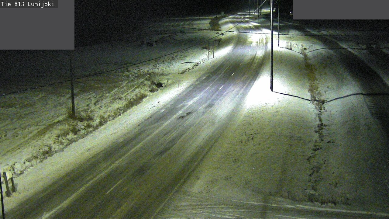 Weather Camera Image Väg 813 Lumijoki, Lumijoki, Pohjois-Pohjanmaa