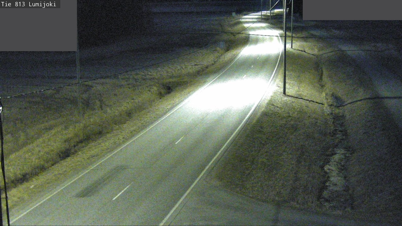 Weather Camera Image Road 813 Lumijoki, Lumijoki, Pohjois-Pohjanmaa