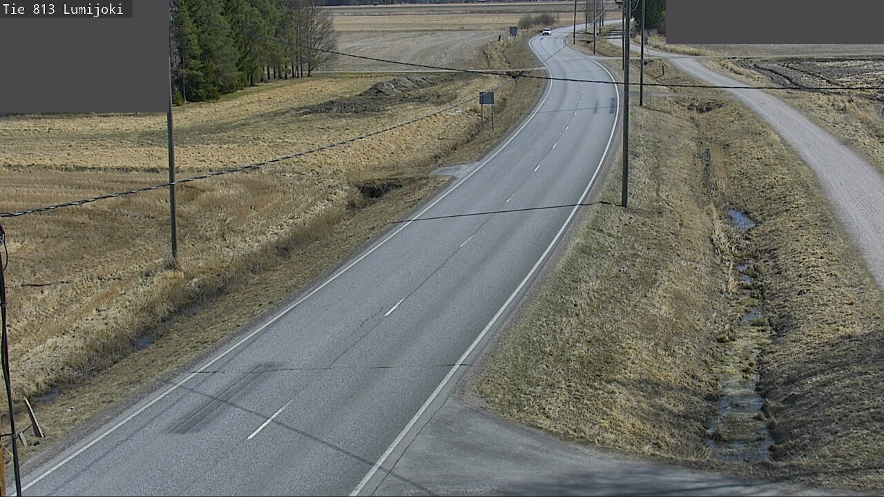 Weather Camera Image Road 813 Lumijoki, Lumijoki, Pohjois-Pohjanmaa