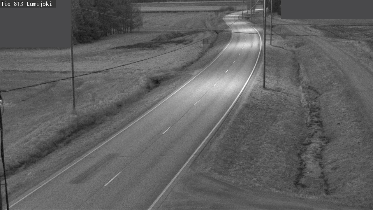 Weather Camera Image Väg 813 Lumijoki, Lumijoki, Pohjois-Pohjanmaa