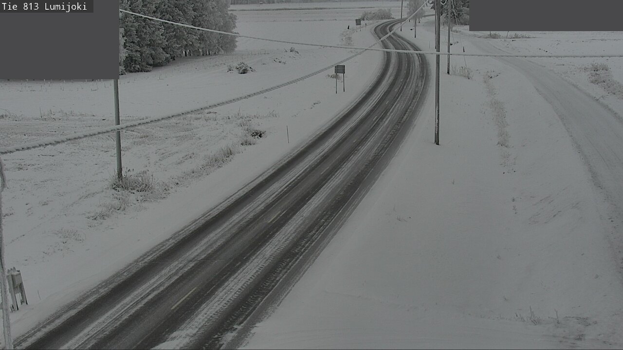 Weather Camera Image Road 813 Lumijoki, Lumijoki, Pohjois-Pohjanmaa