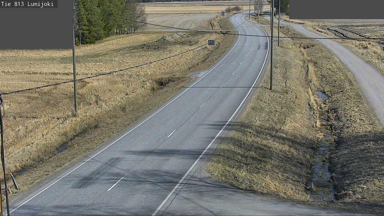 Weather Camera Image Road 813 Lumijoki, Lumijoki, Pohjois-Pohjanmaa