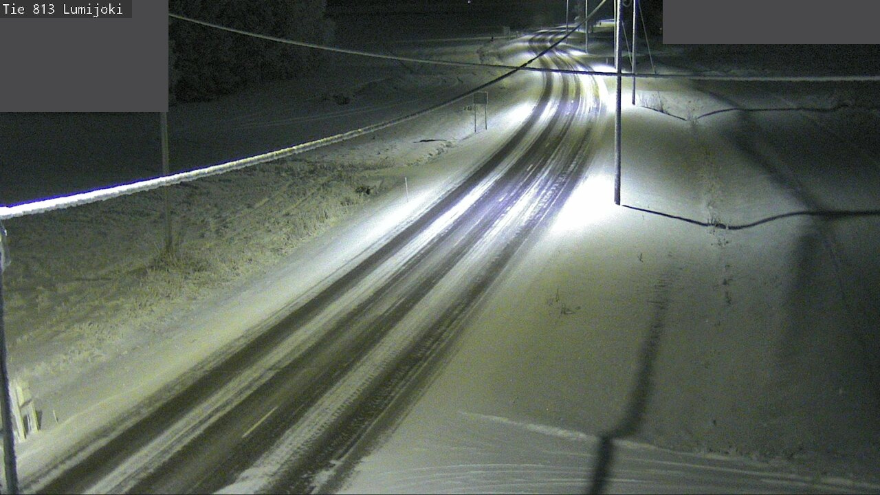 Weather Camera Image Road 813 Lumijoki, Lumijoki, Pohjois-Pohjanmaa