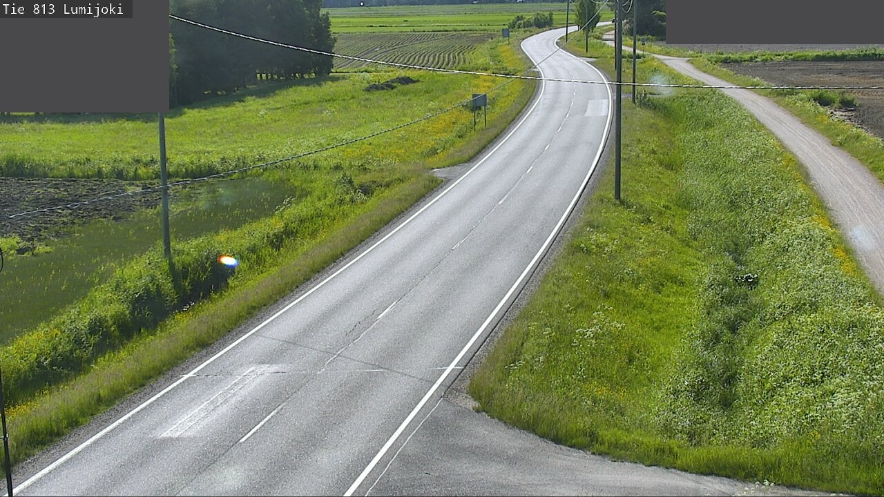 Weather Camera Image Väg 813 Lumijoki, Lumijoki, Pohjois-Pohjanmaa