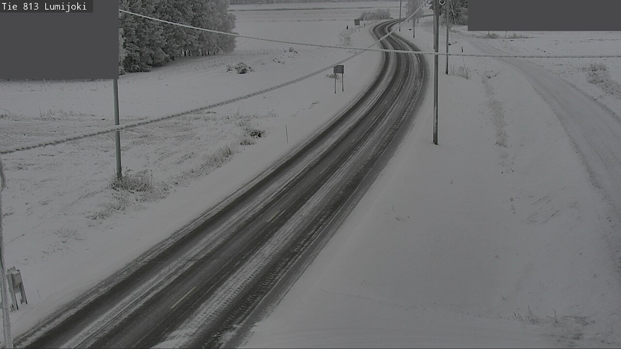Weather Camera Image Road 813 Lumijoki, Lumijoki, Pohjois-Pohjanmaa