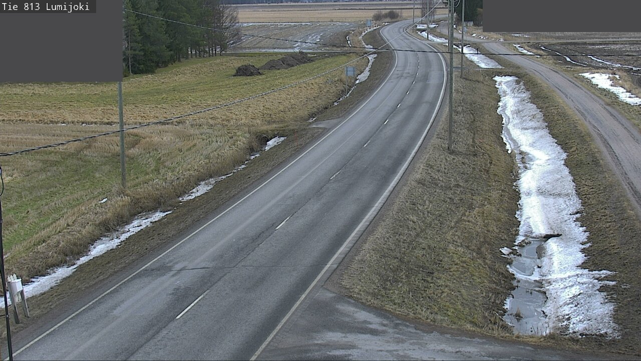 Weather Camera Image Väg 813 Lumijoki, Lumijoki, Pohjois-Pohjanmaa