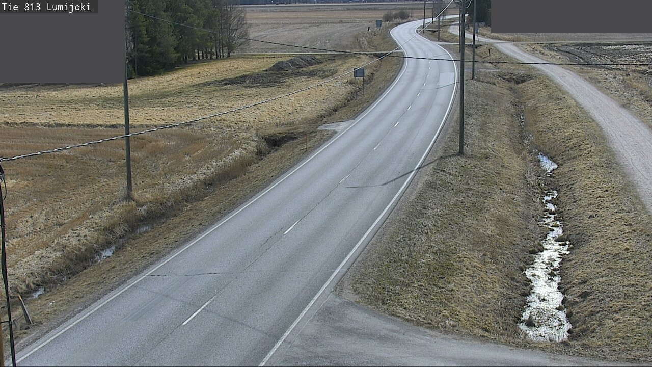 Weather Camera Image Road 813 Lumijoki, Lumijoki, Pohjois-Pohjanmaa