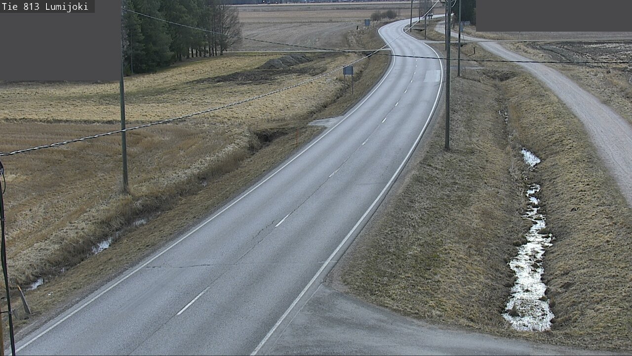 Weather Camera Image Road 813 Lumijoki, Lumijoki, Pohjois-Pohjanmaa