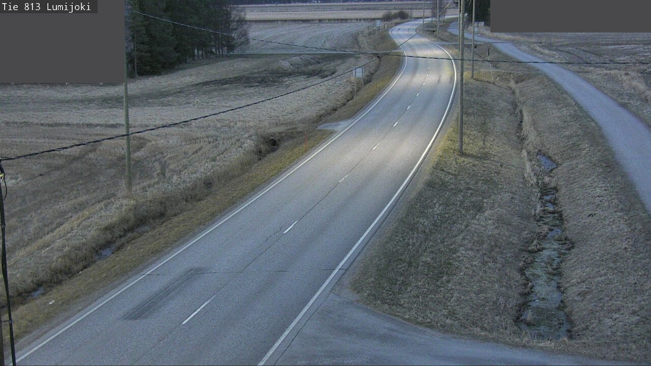 Weather Camera Image Road 813 Lumijoki, Lumijoki, Pohjois-Pohjanmaa