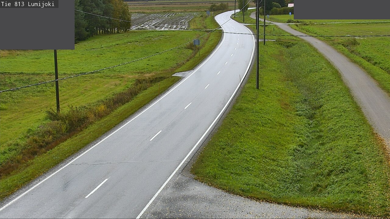 Weather Camera Image Road 813 Lumijoki, Lumijoki, Pohjois-Pohjanmaa