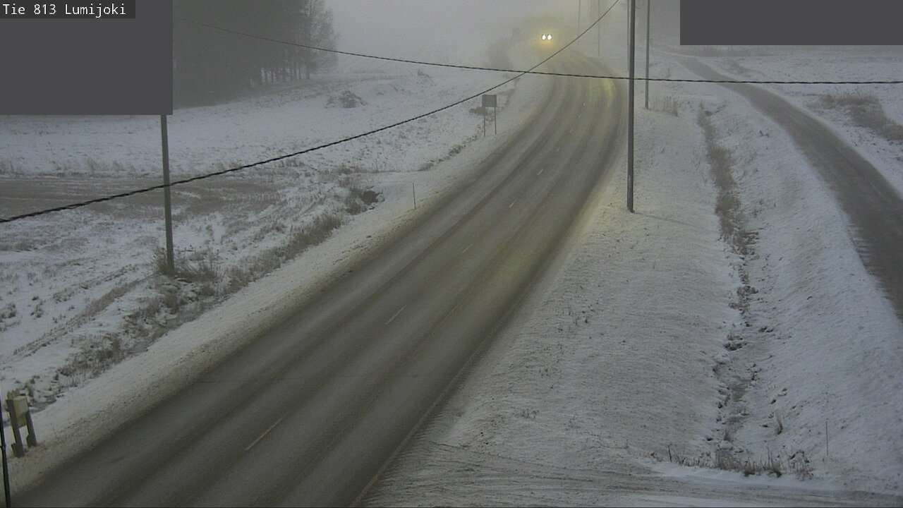 Weather Camera Image Väg 813 Lumijoki, Lumijoki, Pohjois-Pohjanmaa
