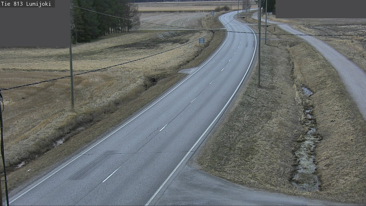 Weather Camera Image Väg 813 Lumijoki, Lumijoki, Pohjois-Pohjanmaa
