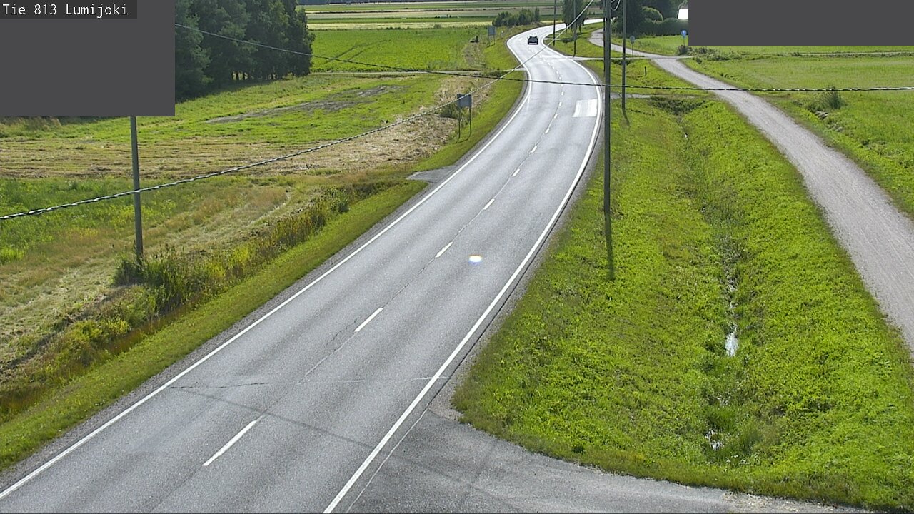 Weather Camera Image Road 813 Lumijoki, Lumijoki, Pohjois-Pohjanmaa