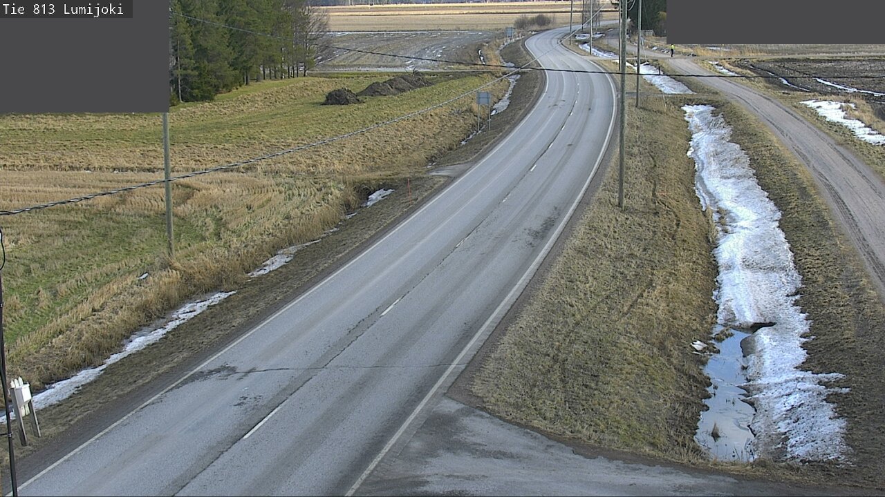 Weather Camera Image Road 813 Lumijoki, Lumijoki, Pohjois-Pohjanmaa