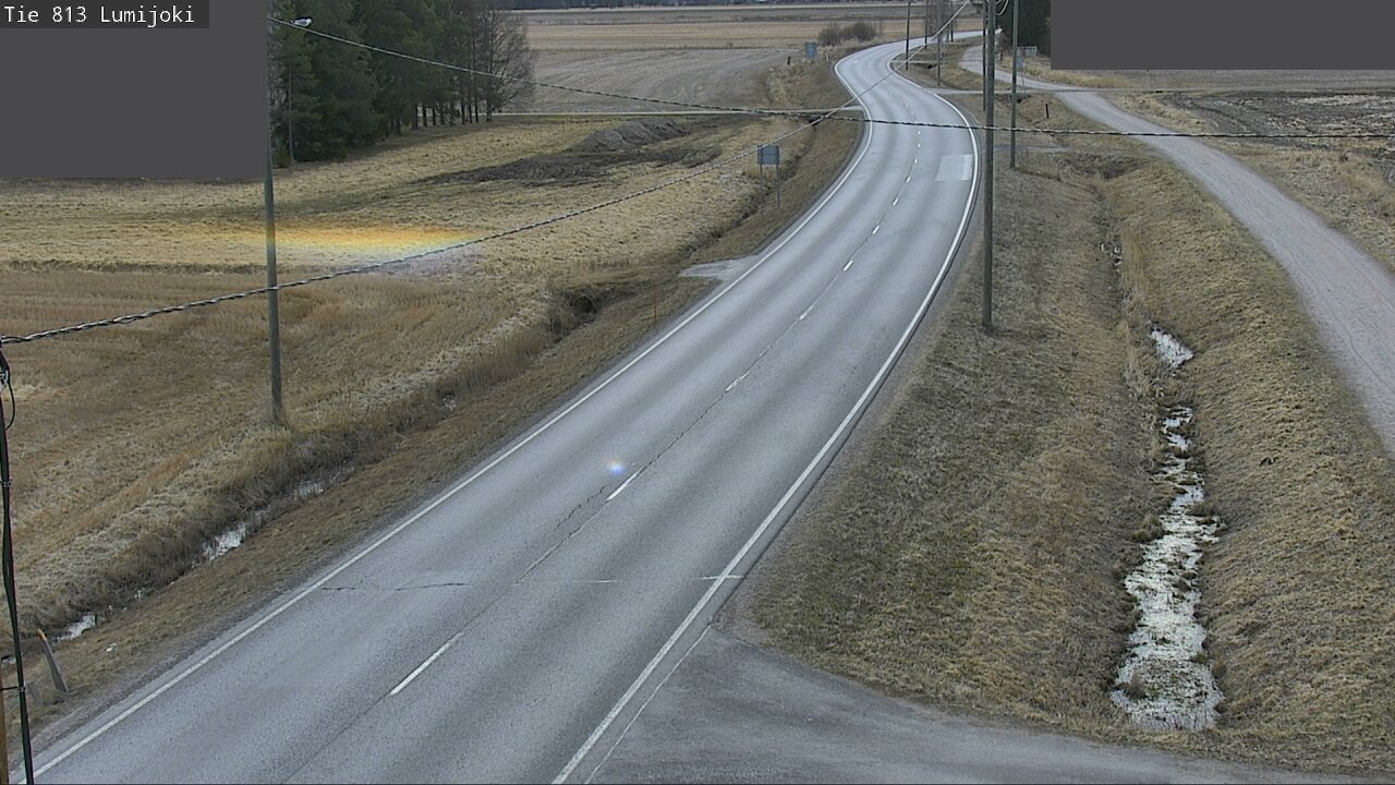 Weather Camera Image Road 813 Lumijoki, Lumijoki, Pohjois-Pohjanmaa