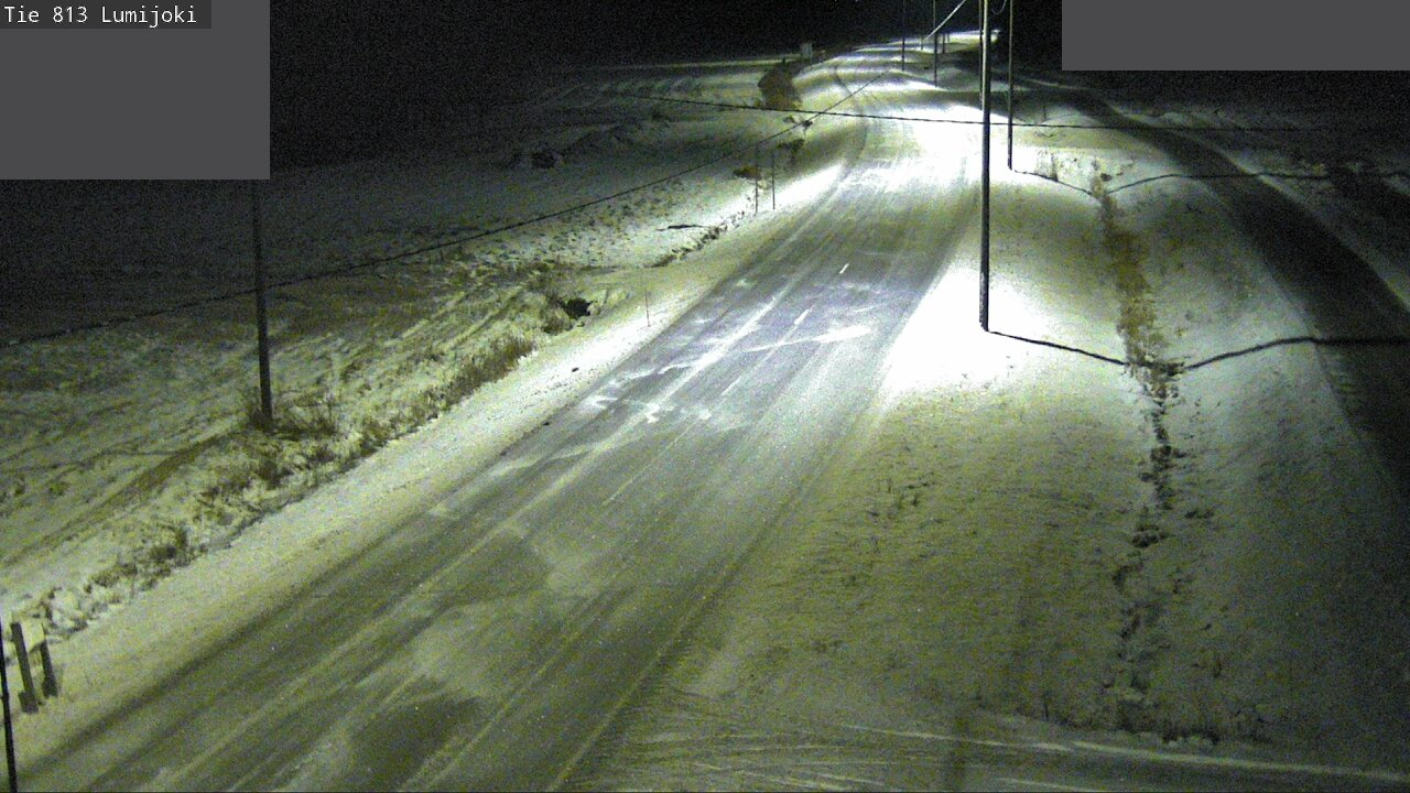 Weather Camera Image Väg 813 Lumijoki, Lumijoki, Pohjois-Pohjanmaa
