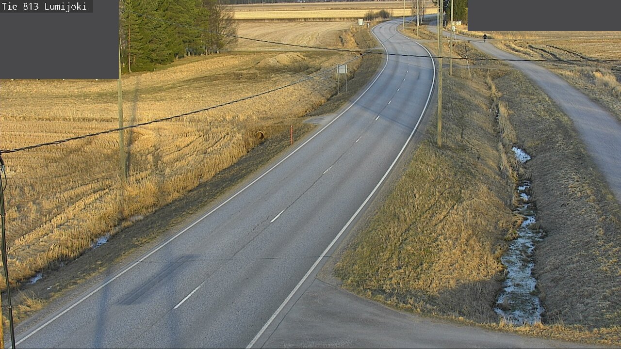 Weather Camera Image Road 813 Lumijoki, Lumijoki, Pohjois-Pohjanmaa